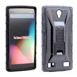 Wholesale ZTE ZMAX 2 Z958 Armor Holster Combo Belt Clip Case (Black)